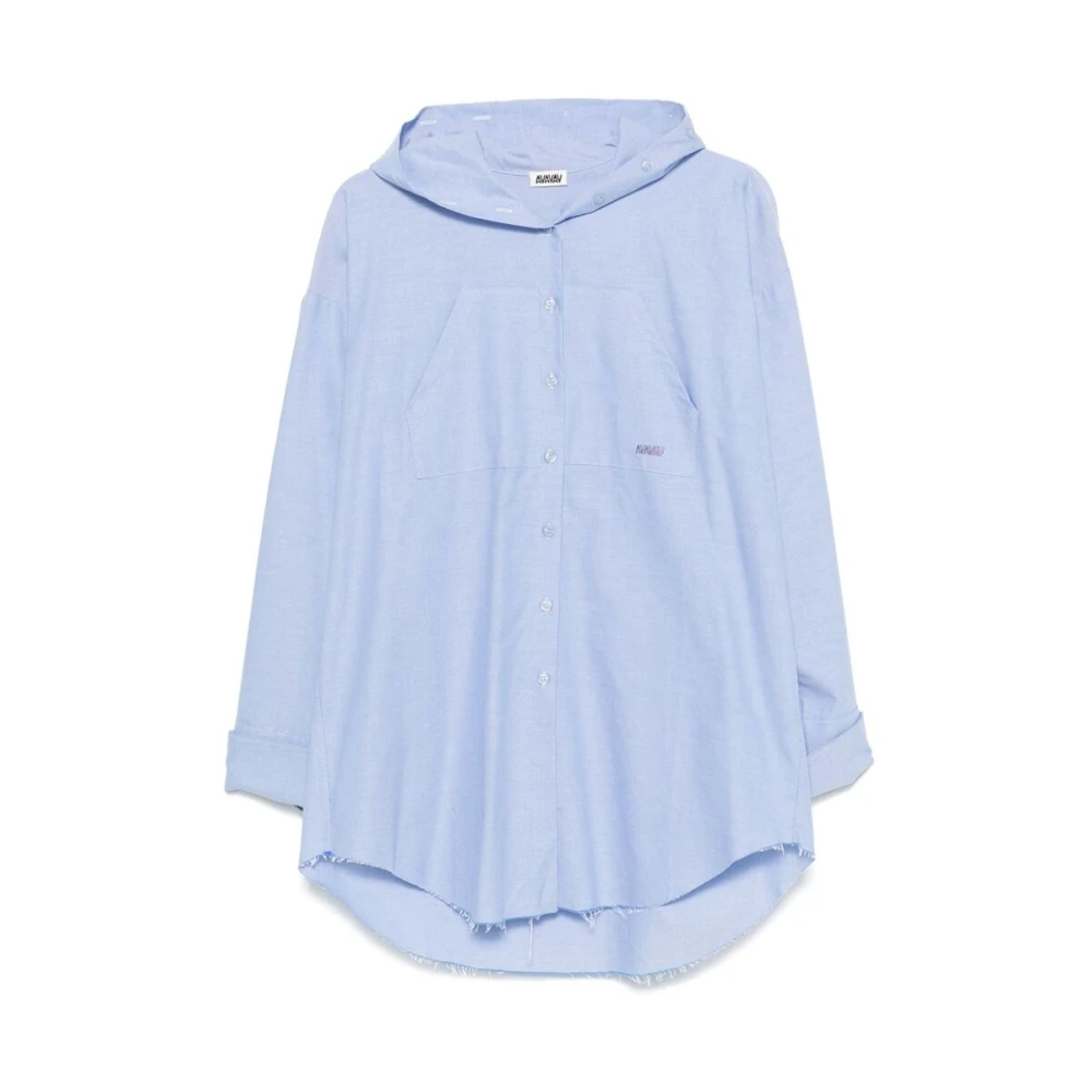 Avavav Blauw Katoenen Hoodie Shirt Blue Dames
