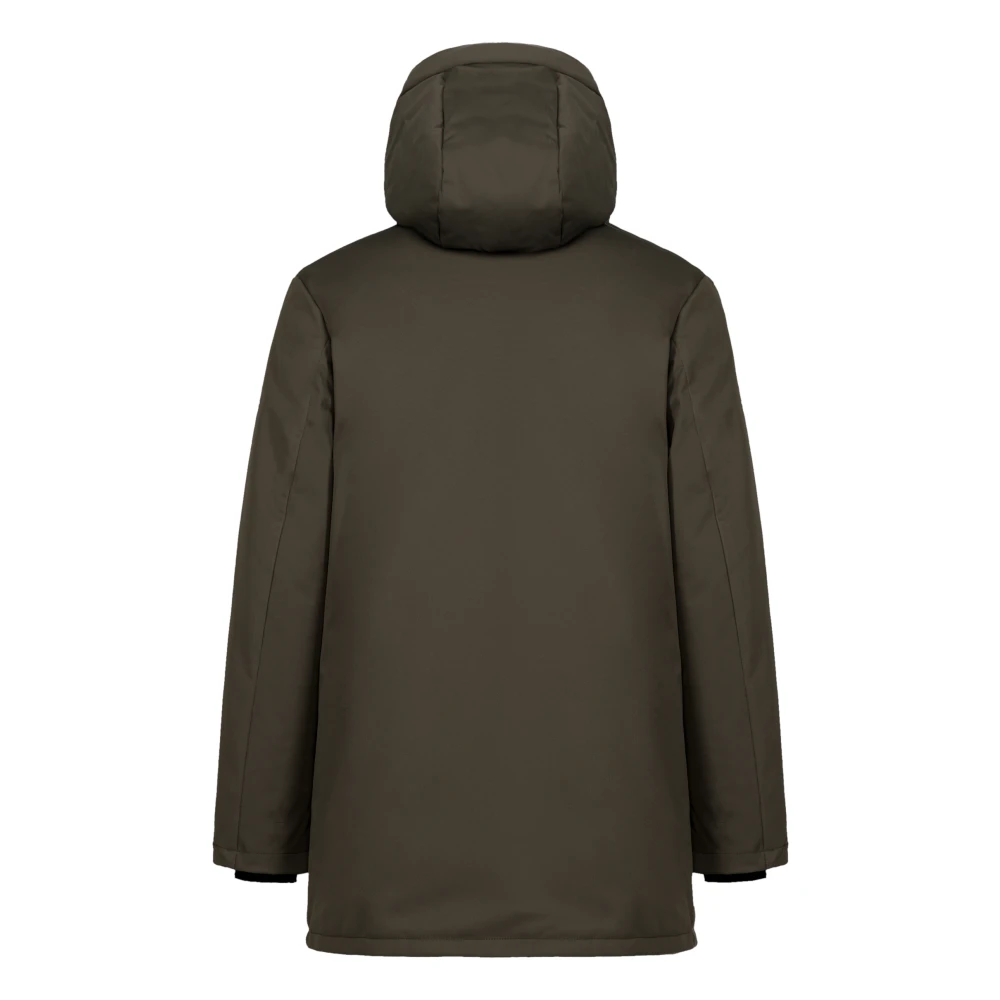 People of Shibuya Tech Hooded Jacket met Primaloft-isolatie Green Heren