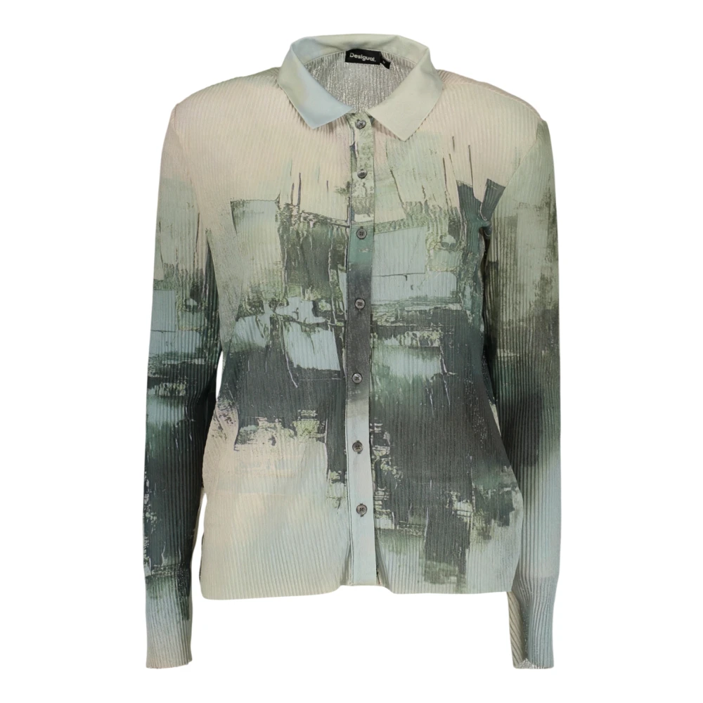 Desigual Women's Multicolor Shirts, S, Roterdam Patterned Long-Sleeved Shirt