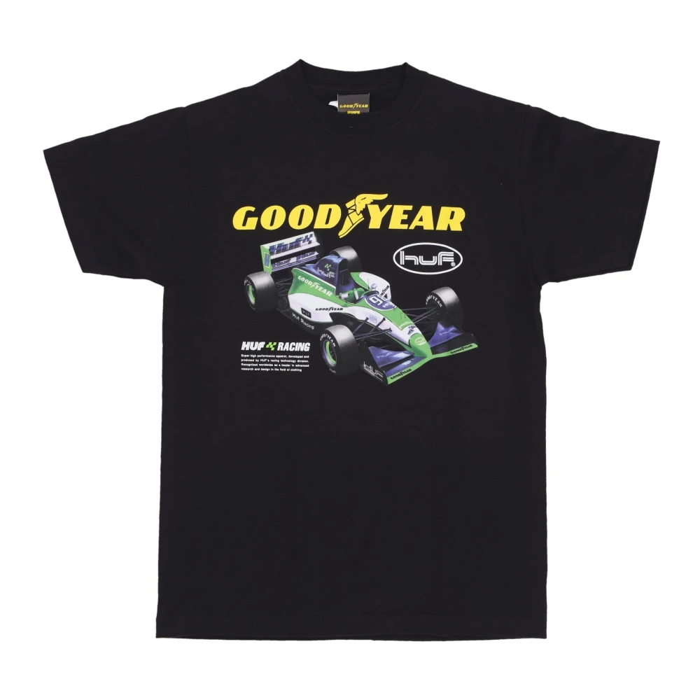 HUF Goodyear Zwarte Heren T-shirt Black Heren