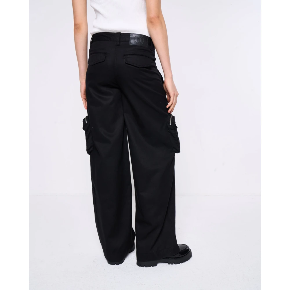 Silvian Heach Cargo broek Black Dames