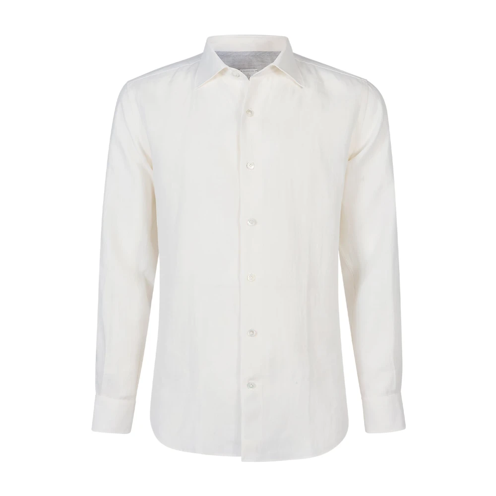 Eleventy Men's White Formal Shirts, 3XL, Italian-Collar Shirt