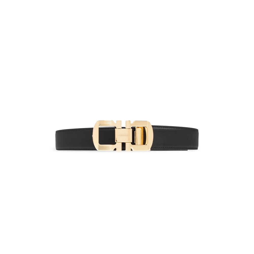 Salvatore Ferragamo Omkeerbare riem Black Heren