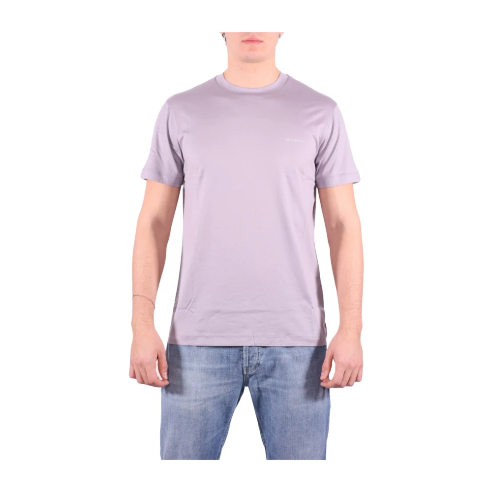 Emporio Armani T-Shirts Purple Heren