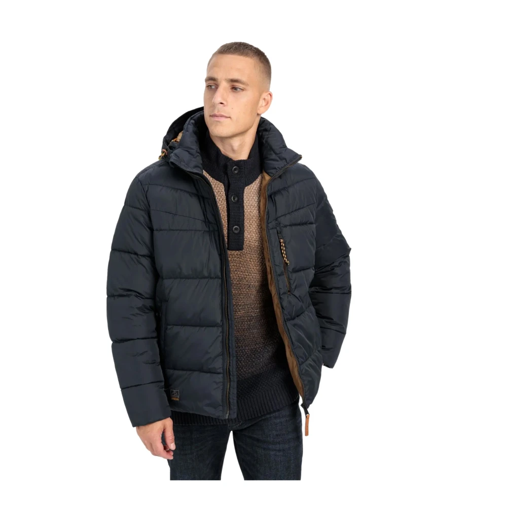 camel active Winterjas Donkerblauw Stijlvol Blue Heren