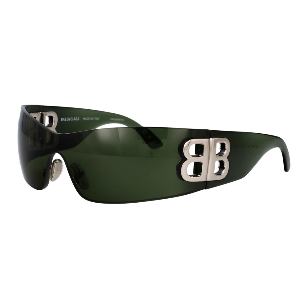 Balenciaga Women's Green Sunglasses, One Size, Shield Sunglasses