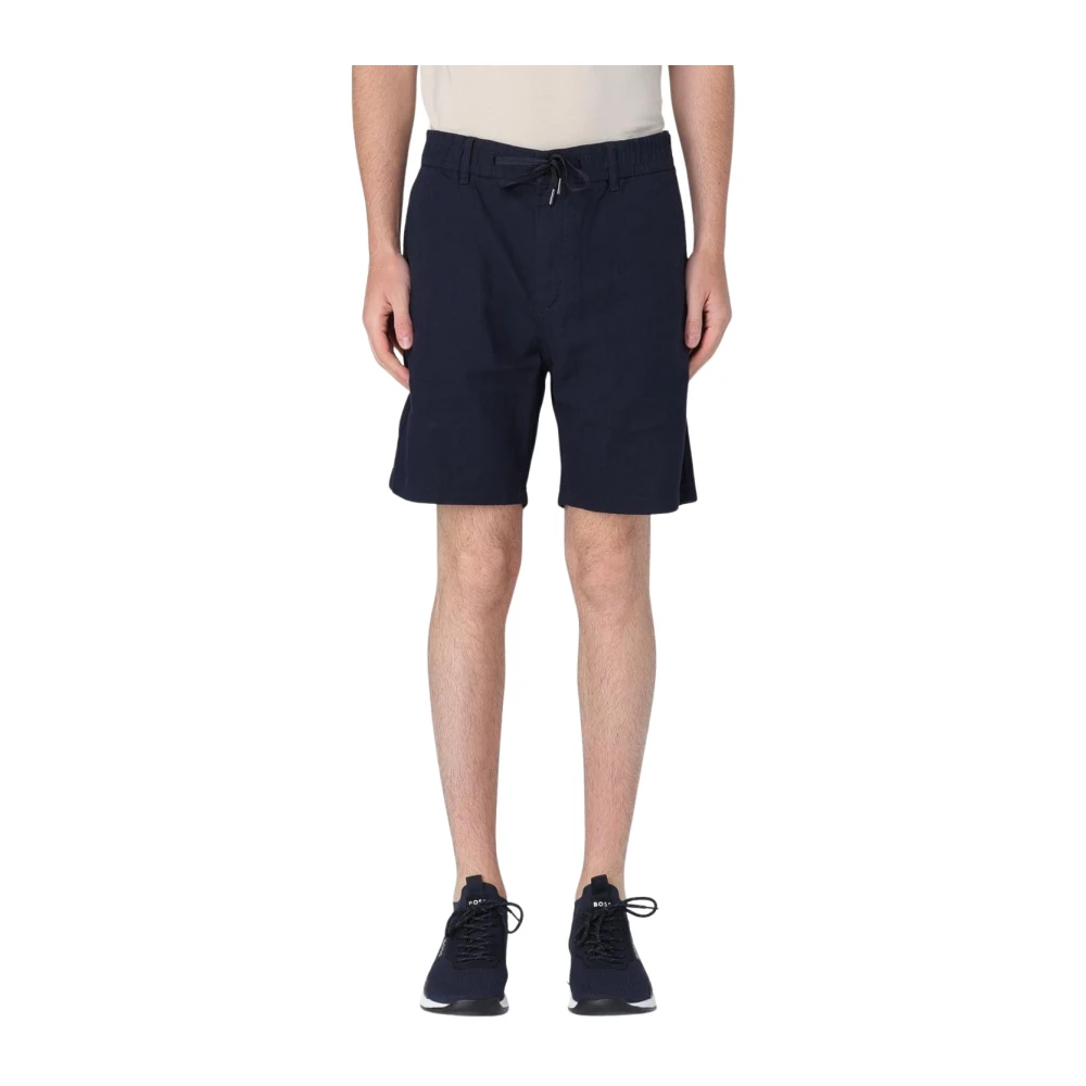 Hugo Blue Drawstring Waist Casual Shorts - Male - Casual Shorts - W32 - Shorts