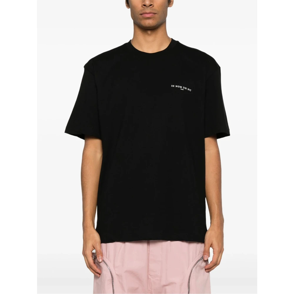 IH NOM UH NIT Zwart Katoenen Logo Print T-shirt Black Heren