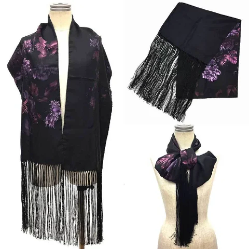 Gucci Vintage Pre-owned Silk scarves Purple Dames