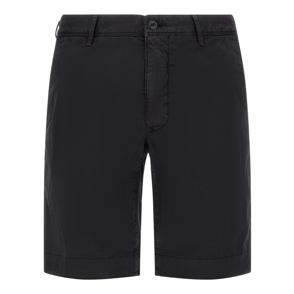 Incotex Hombre Negro Pantalones Cortos, Talla: W34