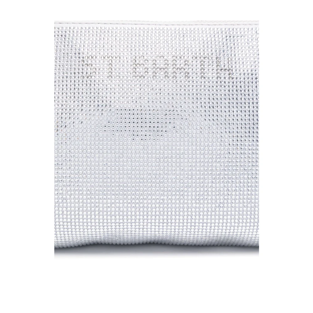 MC2 Saint Barth Strassy Zilveren Handtas met Strass Gray Dames