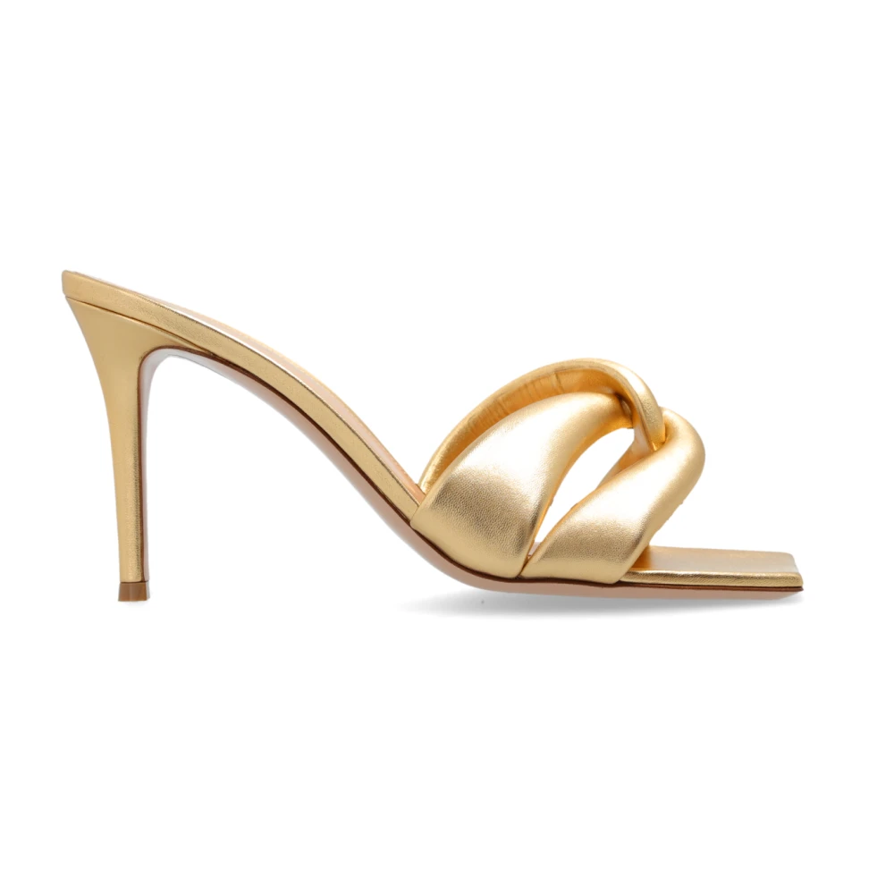 Gianvito Rossi Mujer Amarillo - Zuecos De Tacón Amour - Shoes - 36 Eu - Zuecos De Tacón Amour