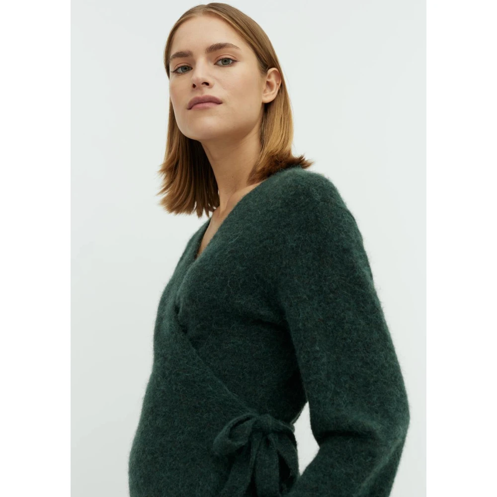 MbyM Groen Gebreid Wikkelvest Udele Green Dames