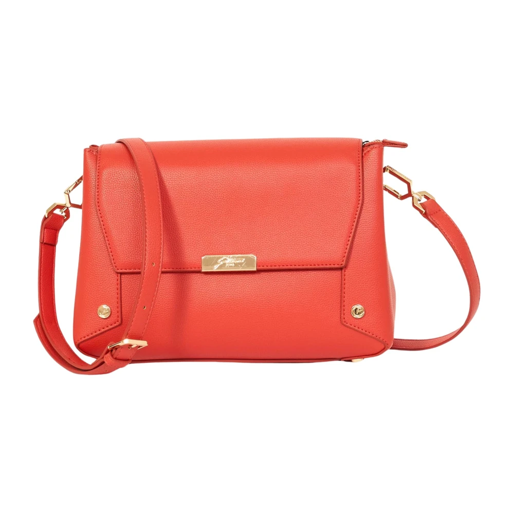 Gattinoni Rode Schoudertas met Ritssluiting Red Dames