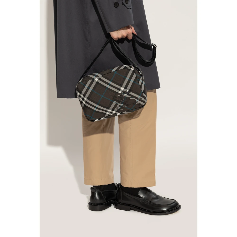 Burberry Schoudertas Check Brown Heren