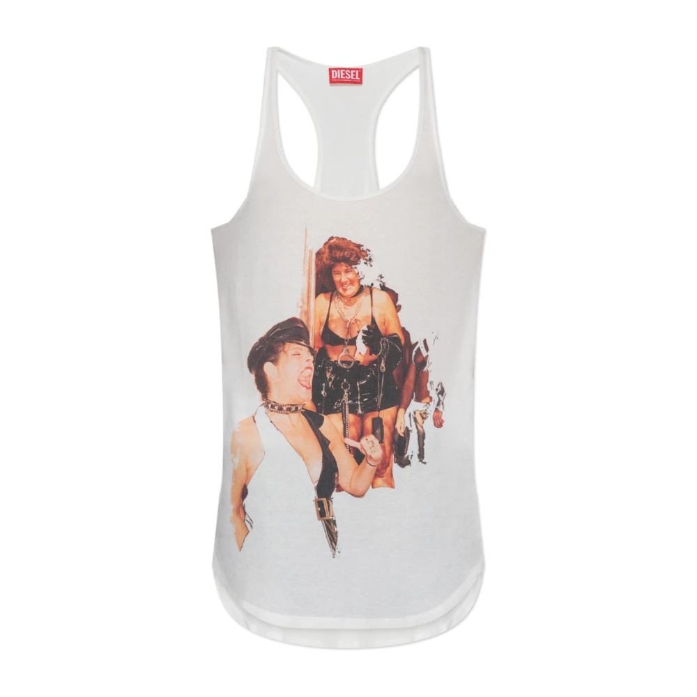 Diesel Unisex Vit Toppar Xs, Bomull, Tom Of Finland Foundation