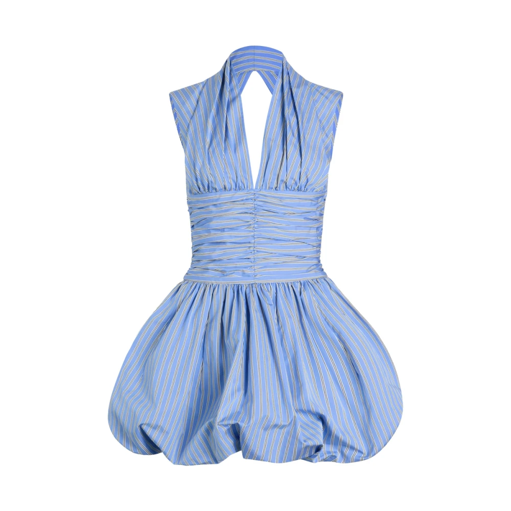 Patou Lichtblauwe V-hals mouwloze jurk Blue Dames