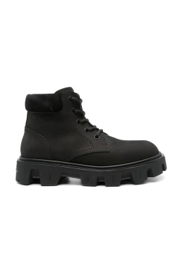Svarta Peak City Boots i Mocka och Nubuck