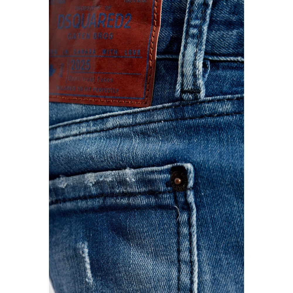 Dsquared2 Jeans Medium Waist Flare Blue Dames
