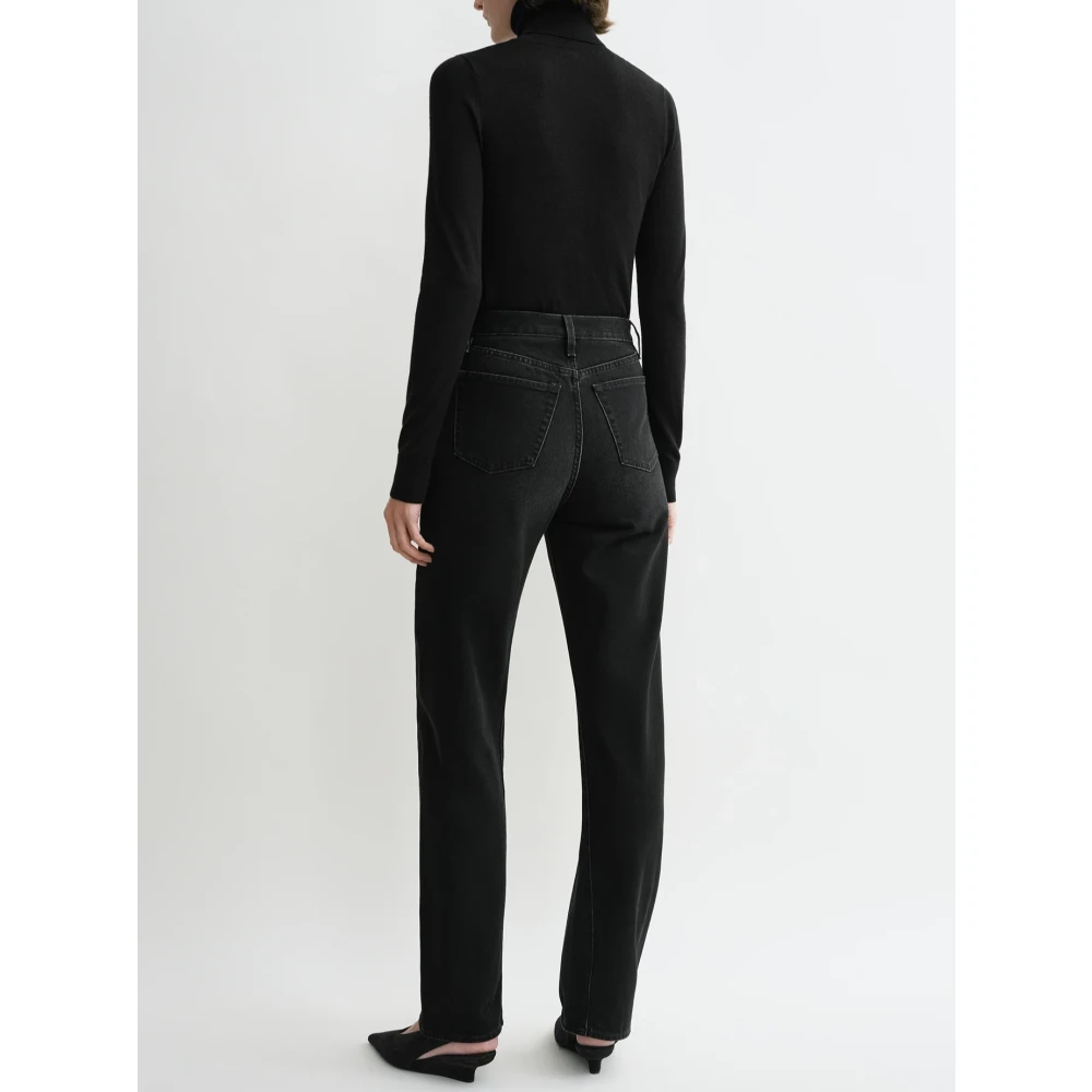 TotêMe Twisted Seam Denim Full Length Black Dames
