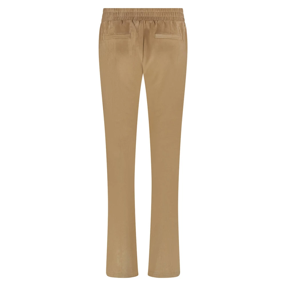 Tramontana Wijde Suedine Broek Beige Dames