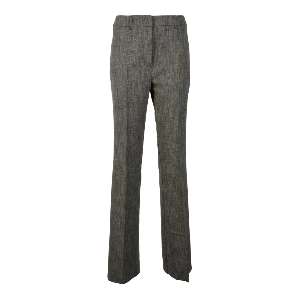 Marella Elegante broek met elastaanmix Gray Dames