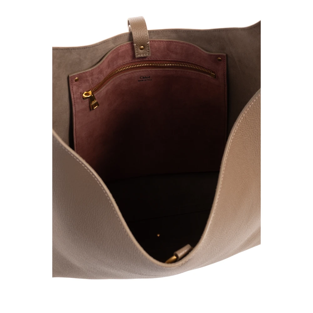 Chloé Marcie hobo tas Beige Dames