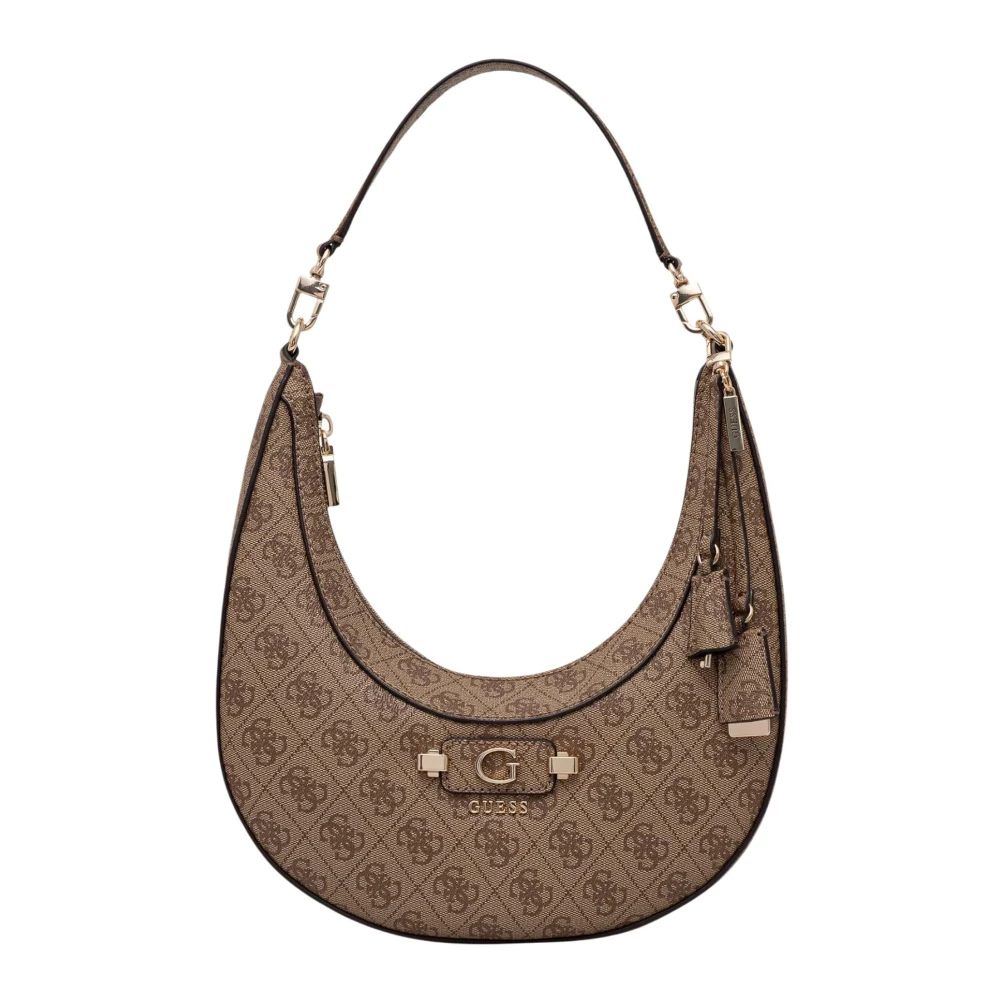 Guess Donna Beige/Marrone Donne, Borsa A Mano, Lindsey Hobo, - Immagine 6