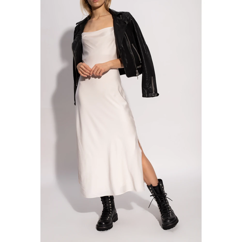 AllSaints Hadley Slip Dress Beige Dames