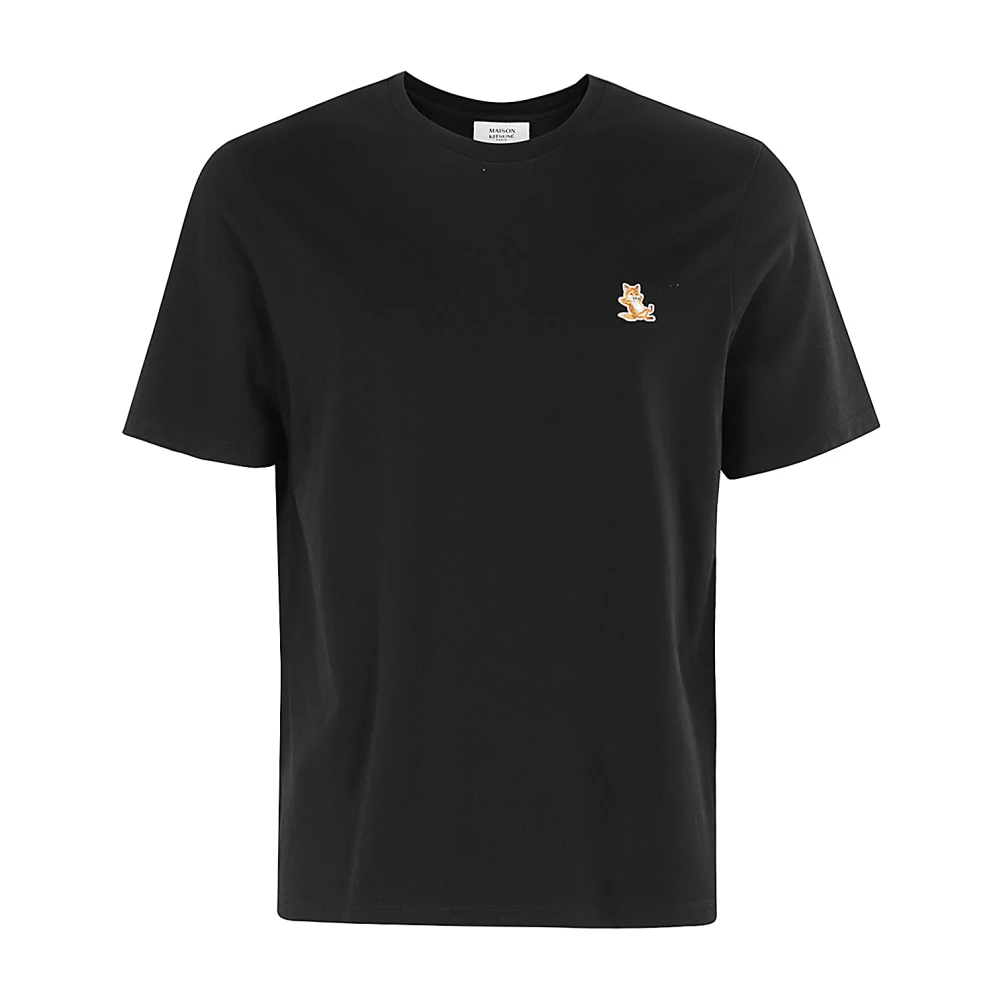 Maison Kitsuné Vos Patch T-shirt Black Heren