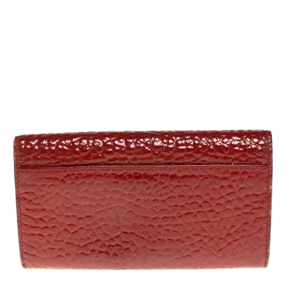 Burberry Vintage Pre-owned Leather wallets Red Dames