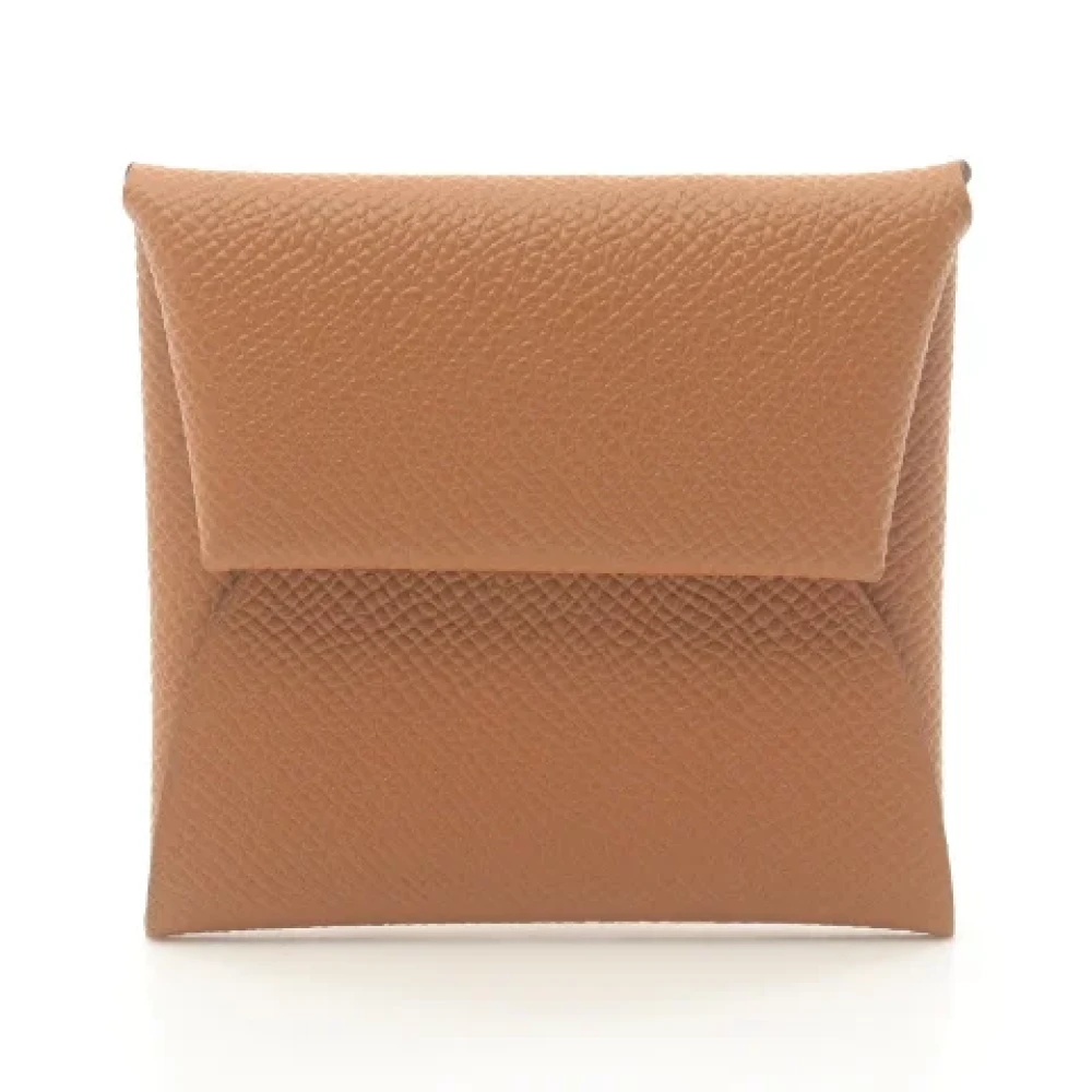 Hermès Vintage Pre-owned Leather wallets Brown Dames
