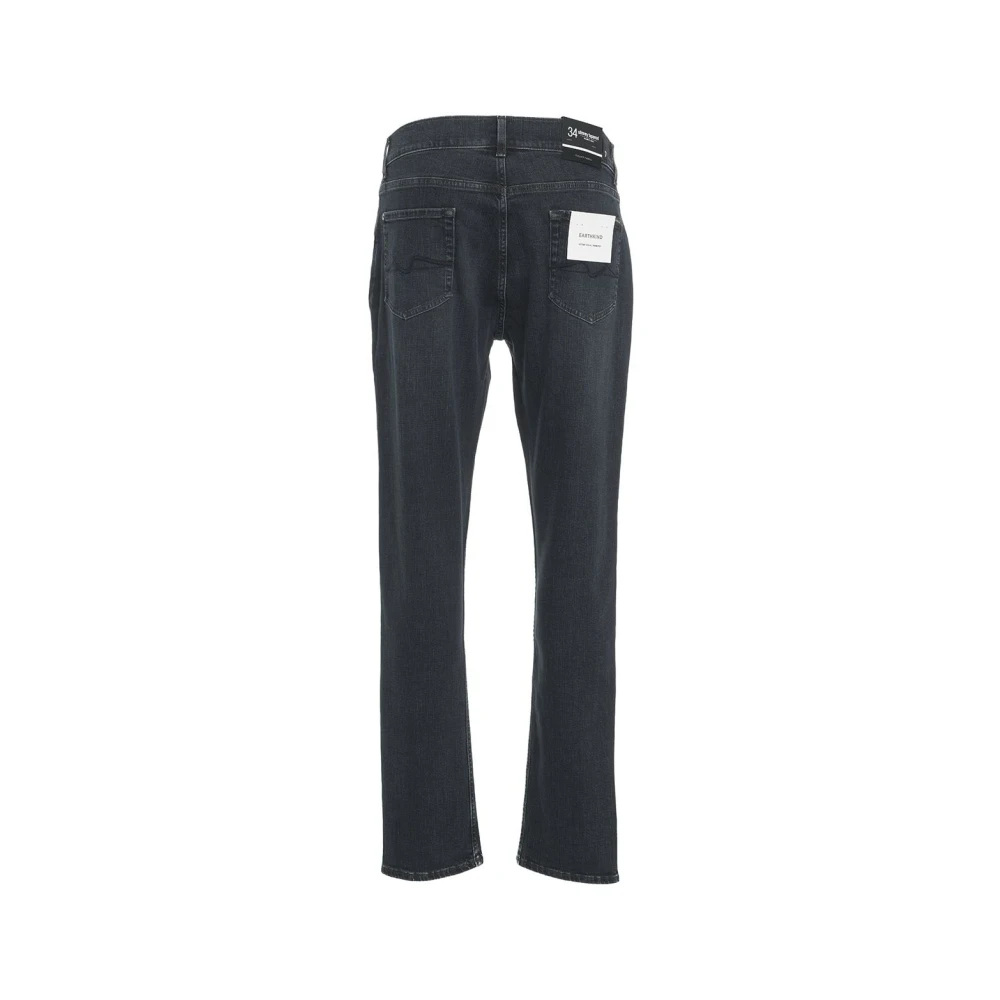 7 For All Mankind Zwarte Slimmy Tapered Jeans Black Heren