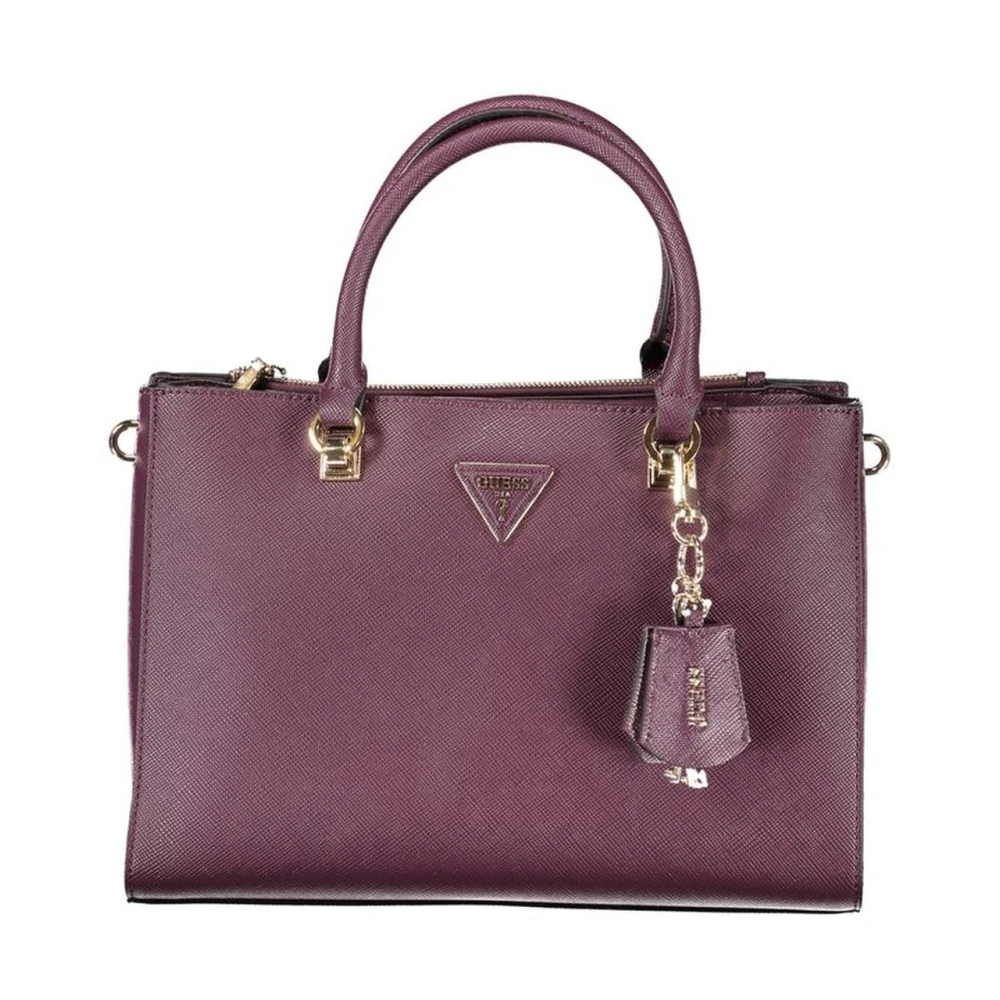 Guess Paarse handtas met meerdere compartimenten Purple Dames