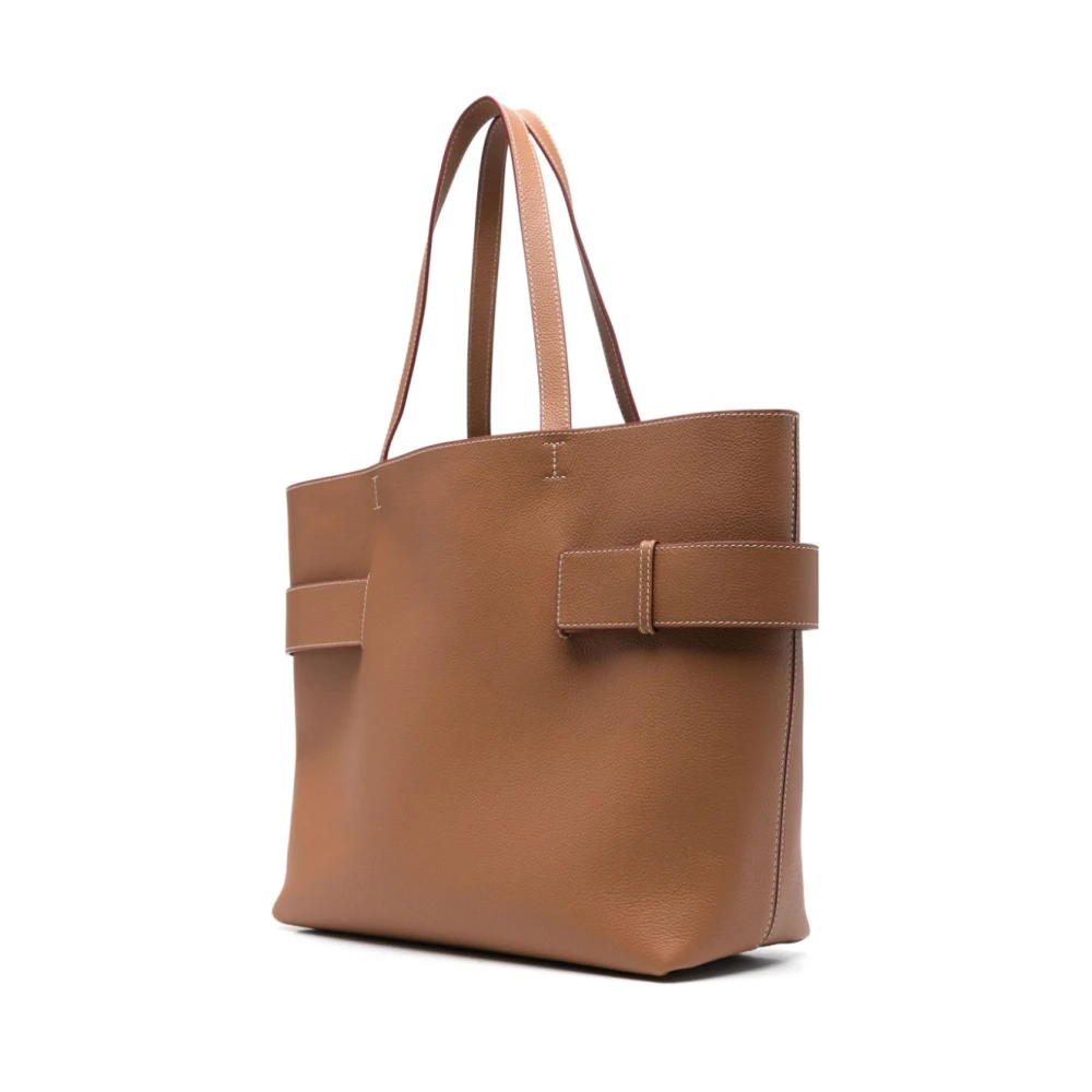 alexander mcqueen Beige Shopper Tas voor Vrouwen Brown Dames