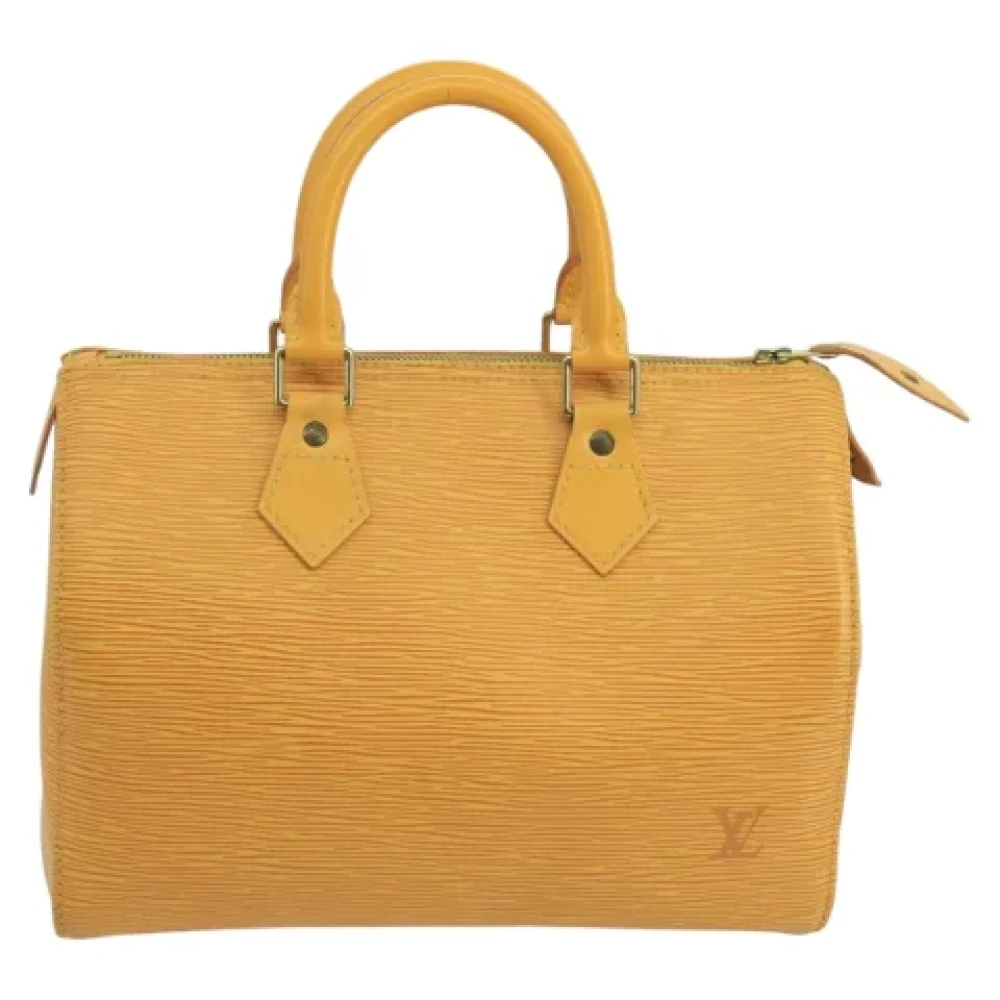 Louis Vuitton Vintage Pre-owned Leather louis-vuitton-bags Yellow Dames