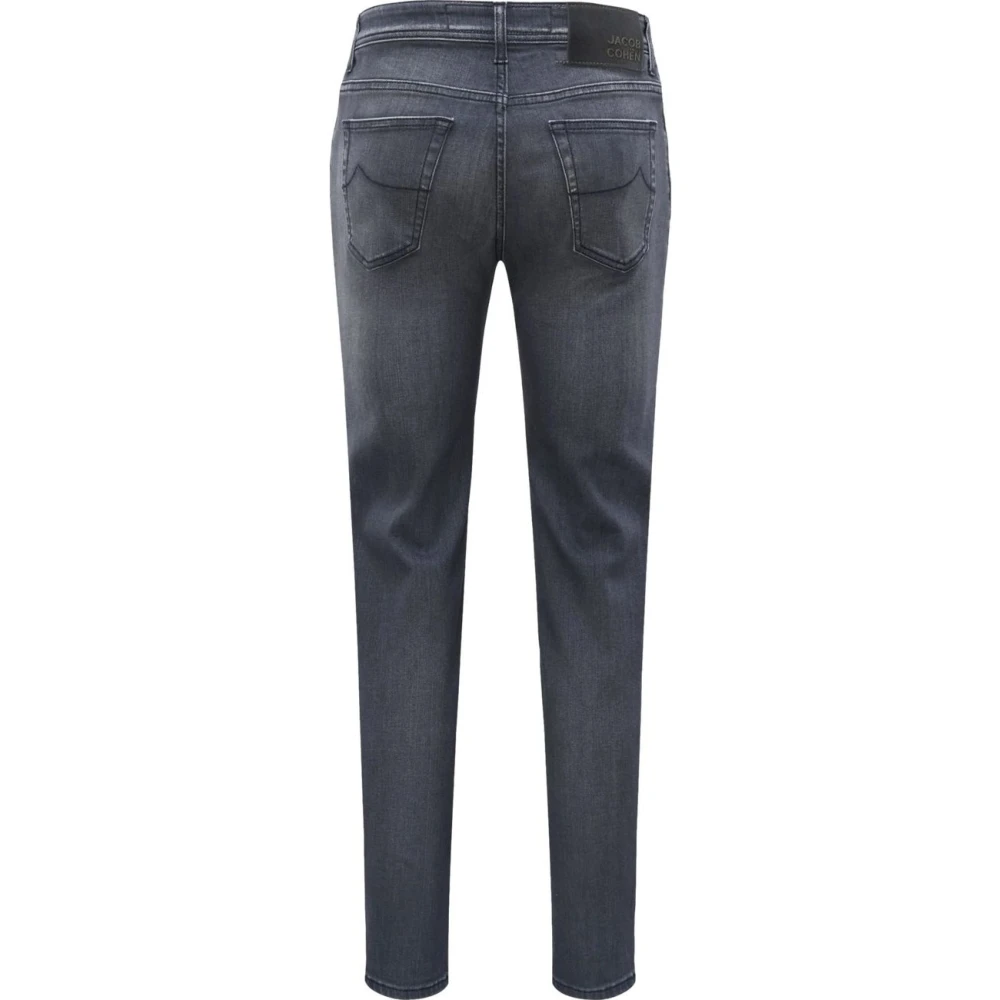 Jacob Cohën Gris Bard Donkere Wassing Stretch Jeans Gray Heren