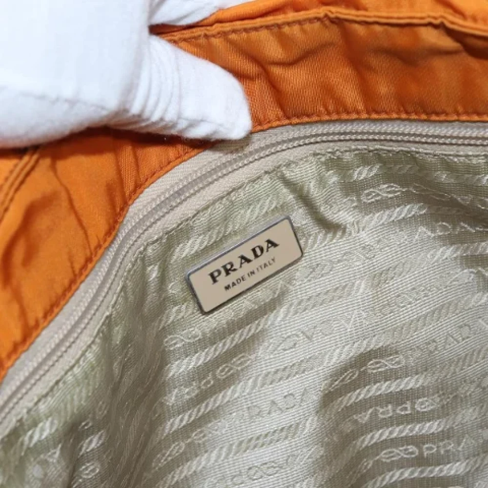 Prada Vintage Pre-owned Fabric totes Orange Dames