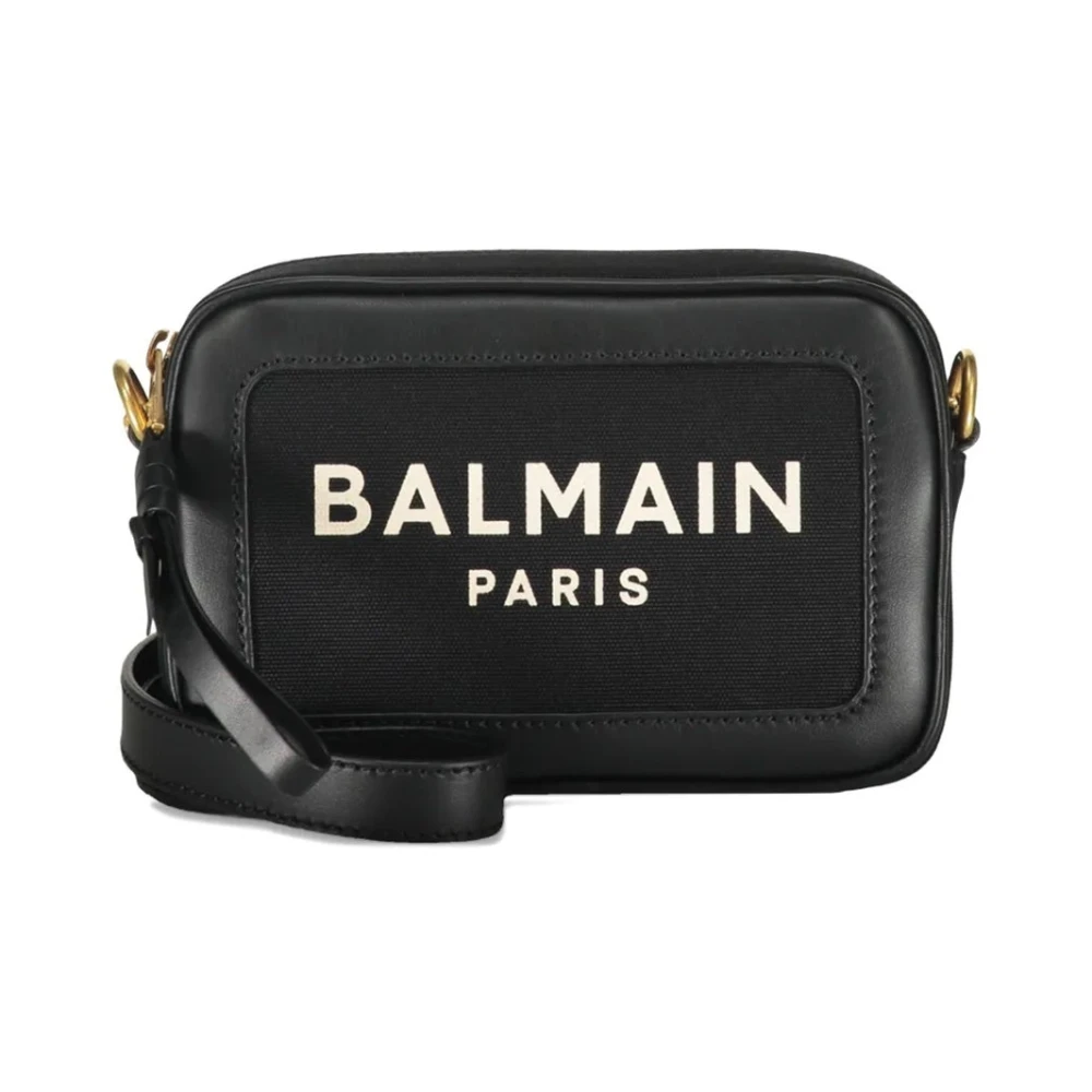 Balmain Black Logo Shoulder Bag - Female - Cross Body Bags - One Size - Bags
