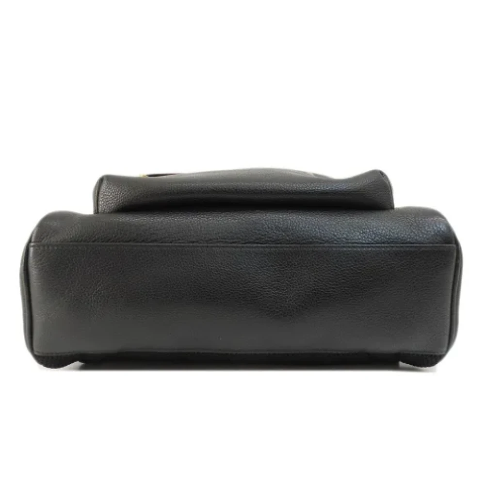Gucci Vintage Pre-owned Leather backpacks Black Dames