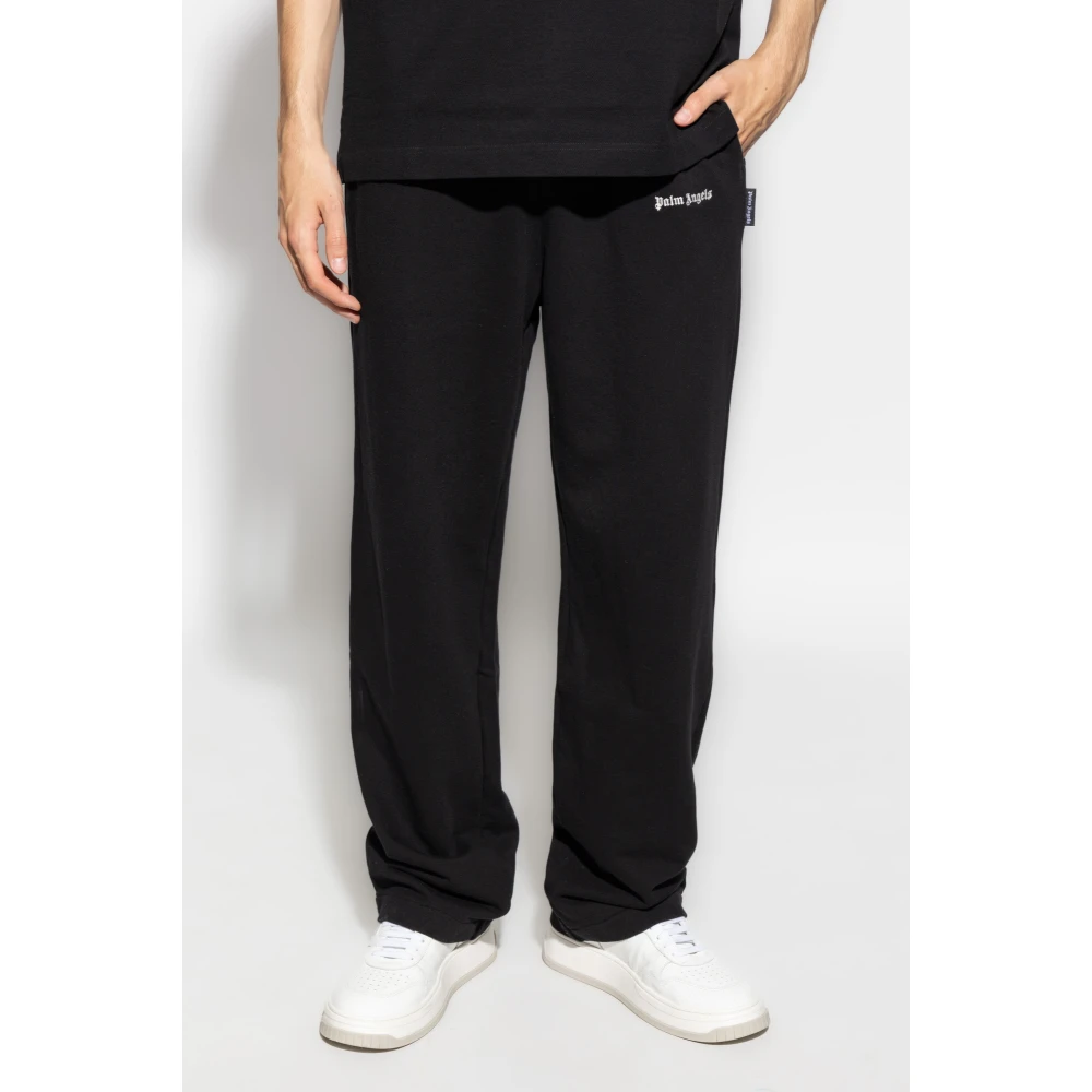 Palm Angels Trainingsbroek met logo Black Heren