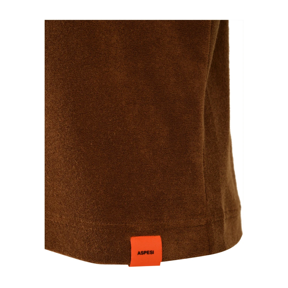 Aspesi Polo Shirt Brown Heren