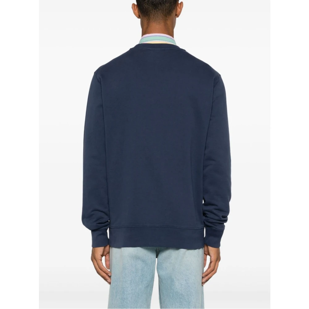 Maison Kitsuné Chillax Patch Sweatshirt Blue Heren