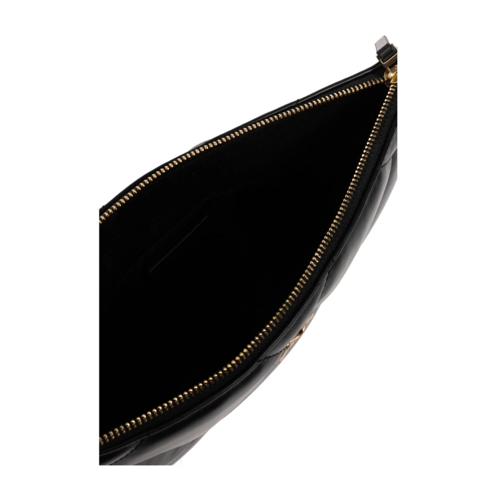 TORY BURCH Gewatteerde zwarte tassen met Double T Black Dames