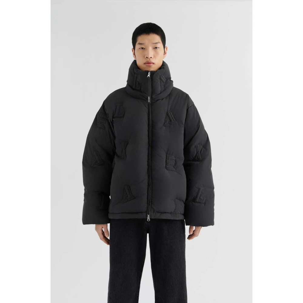 Axel Arigato Monogram Gewatteerde Puffer Jacket Gray Heren