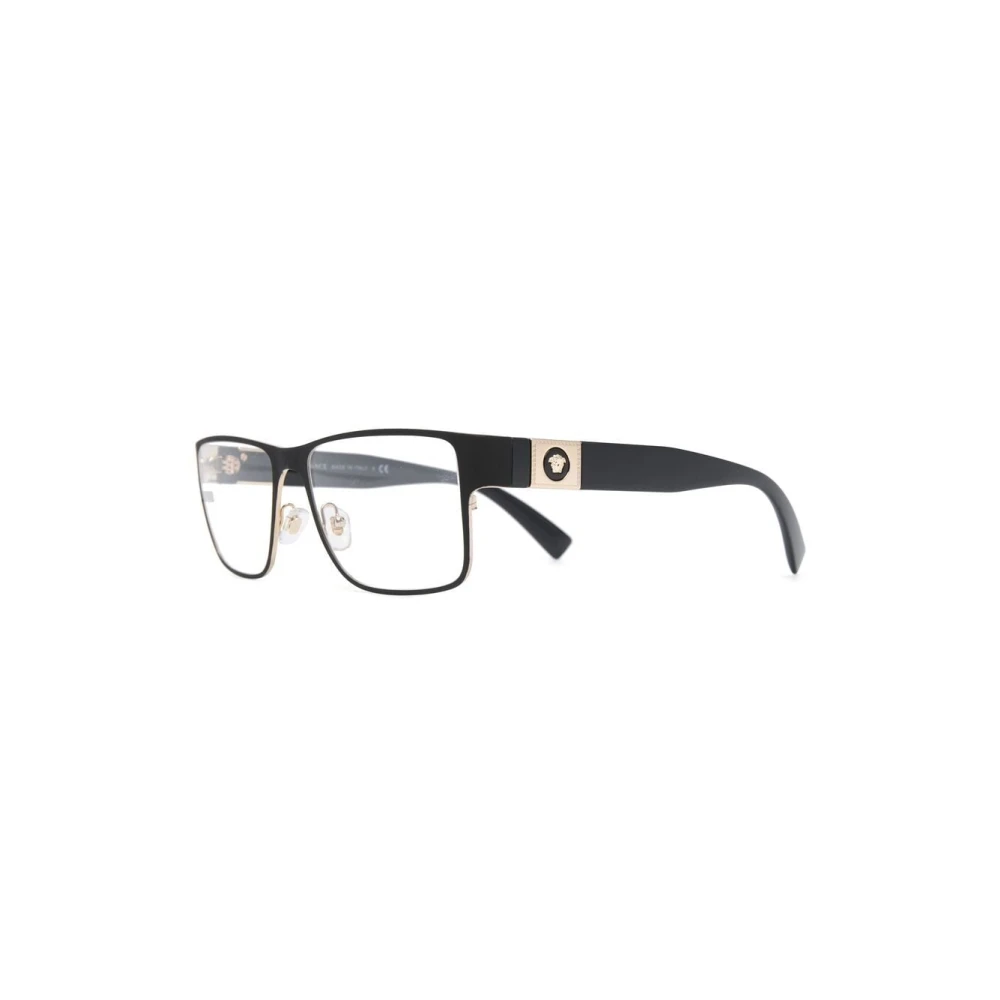 Versace Zwart Optisch Montuur Klassieke Stijl Black Heren