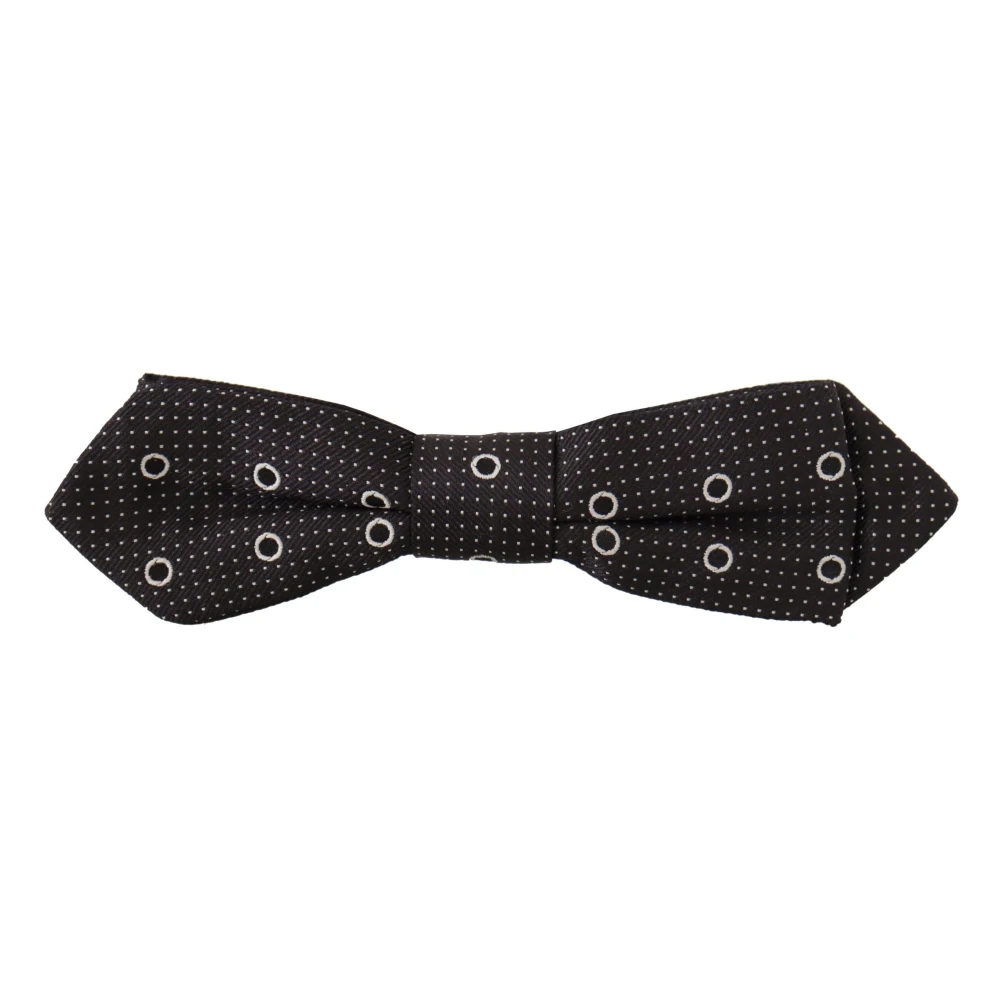 Dolce & Gabbana Men's Black Bow Ties, One Size, Tied Papillon Tie