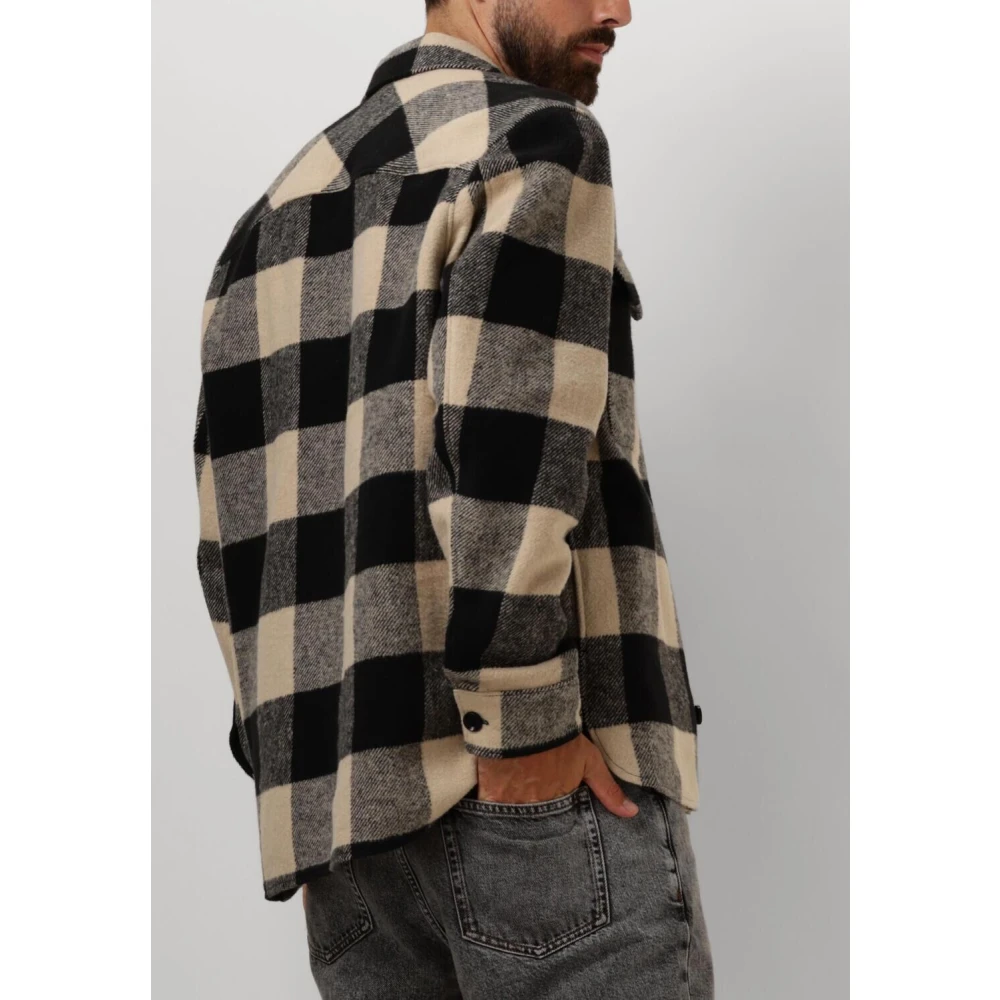 drykorn Zwart Overshirt Selton Heren Multicolor Heren