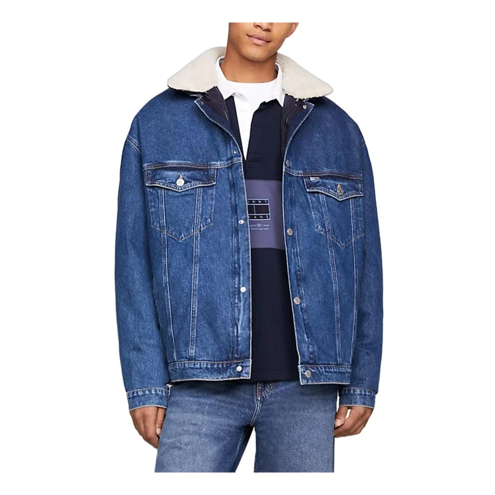 Tommy Jeans Down Jackets Blue Heren