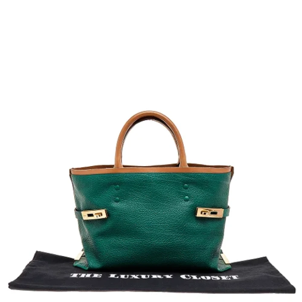 Chloé Pre-owned Leather totes Green Dames